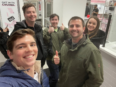 Program year two residents pose for selfie in New York
